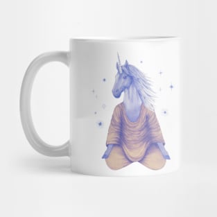 Meditating unicorn 2 Mug